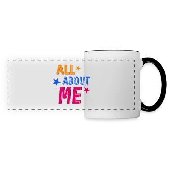 All About Me - Panoramatasse - Weiß/Schwarz - Vorne