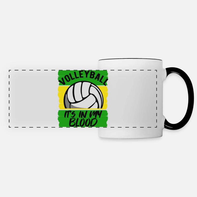 Volleyball - Panoramic Mug - white/black