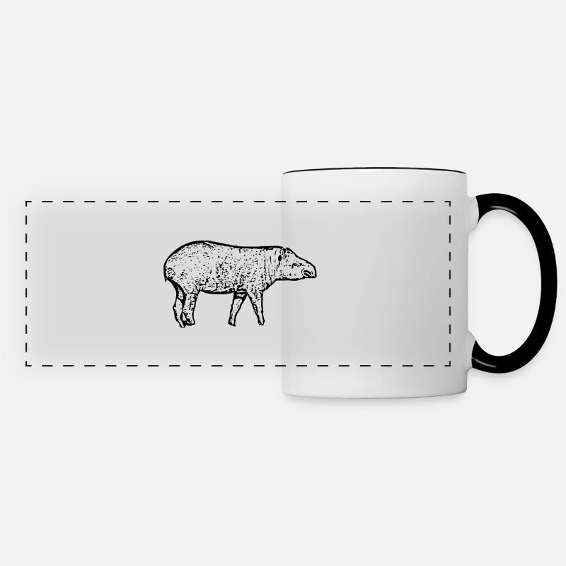 Tapirs - Panoramic Mug - white/black