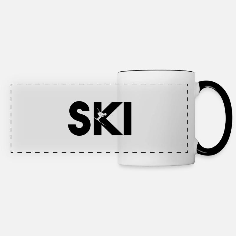 Ski - Panoramatasse - Weiß/Schwarz