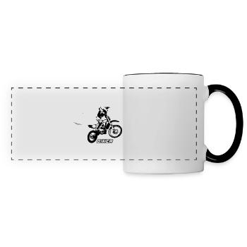 Biker - Panoramatasse - Weiß/Schwarz - Vorne