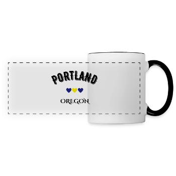 Portland Oregon - Panoramatasse - Weiß/Schwarz - Vorne