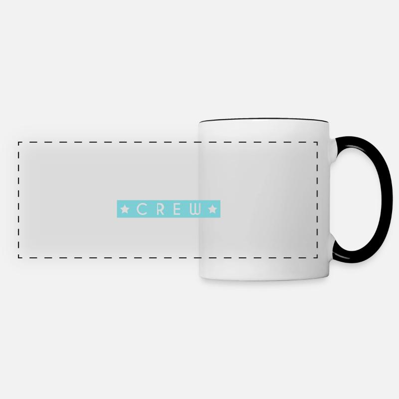 Équipe de badminton - Mug panoramique contrasté et blanc - blanc/noir