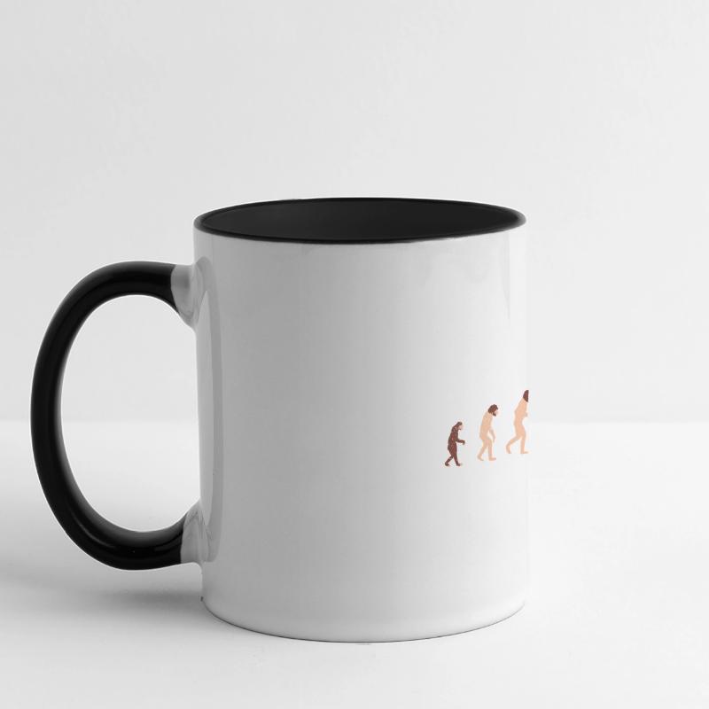 Evolution Developer Programmer Geschenkidee Panoramatasse