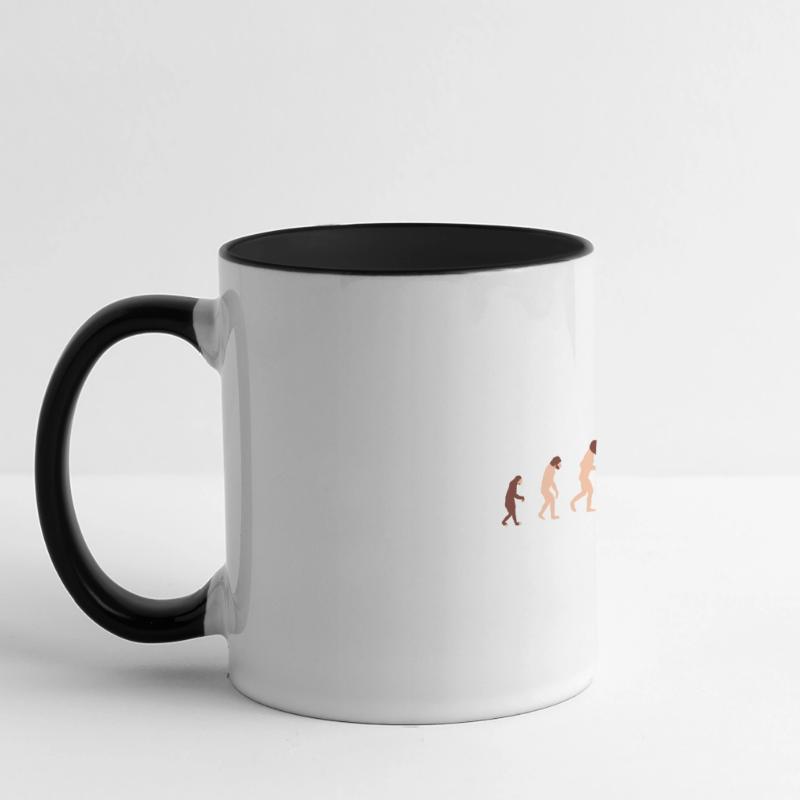 Evolution chess player Funny gift idea Panoramic Mug