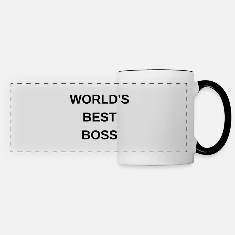 World's Best Boss - Panoramic Mug - white/black