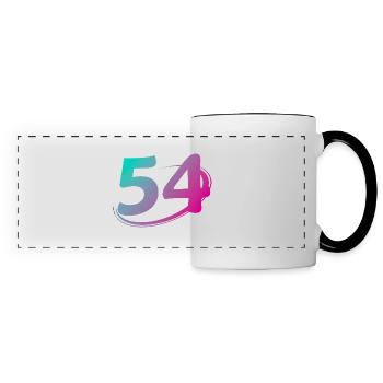 Number 54 multicolor - Panoramic Mug - white/black - Front