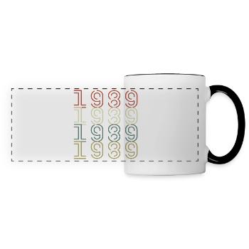 Original 1989 Jahrgang Vintage Geburtstag Retro - Panoramatasse - Weiß/Schwarz - Vorne