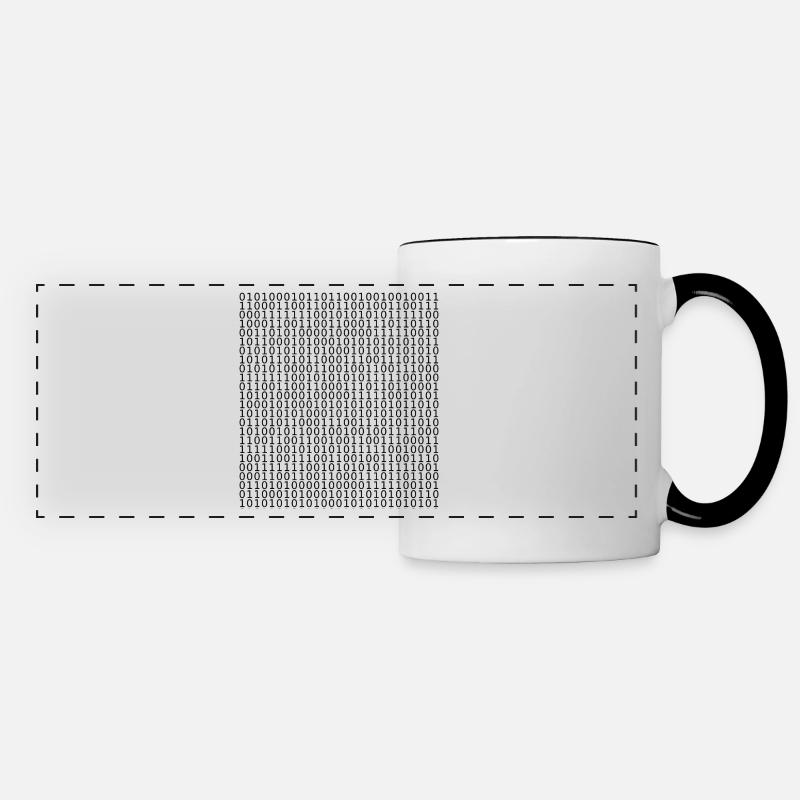 computer - Panoramic Mug - white/black