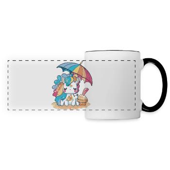 Ice cream fun - refreshingly different - Panoramic Mug - white/black - Front