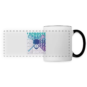 Lacrosse LAX Club Team Spieler Trainer Fans Coach - Panoramatasse - Weiß/Schwarz - Vorne