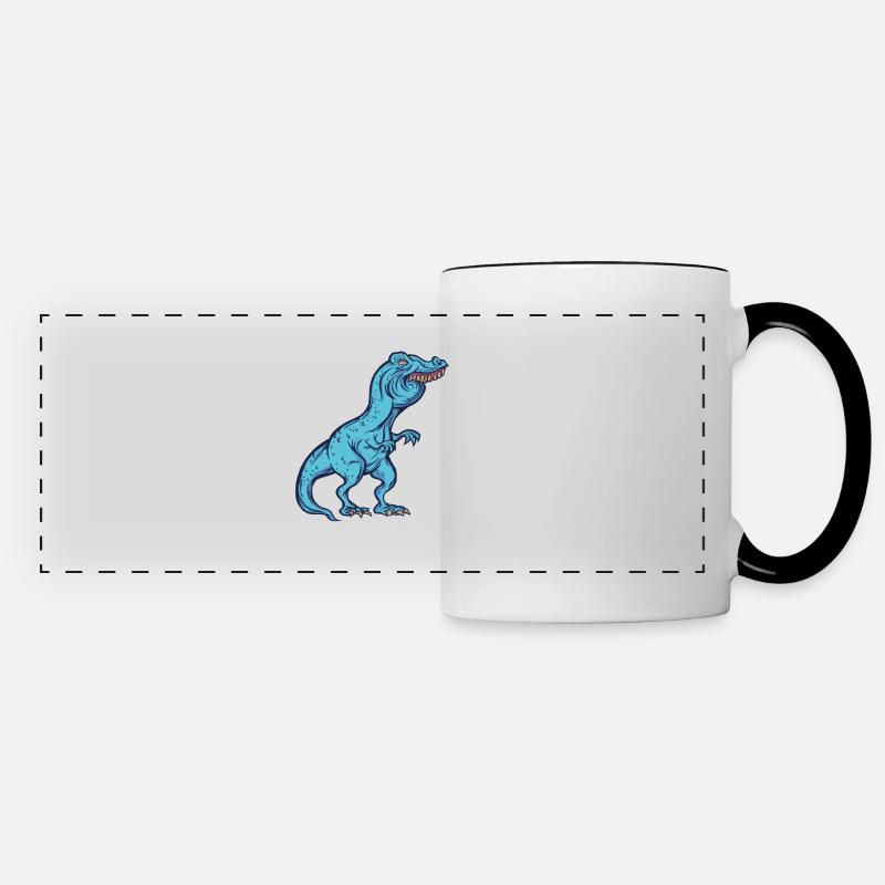 Esther Meme Trex Dinosaurier T-Rex Namens - Panoramatasse - Weiß/Schwarz