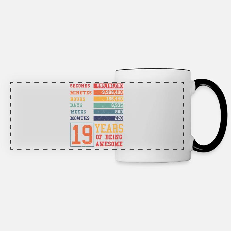 16 years old! Birthday Gift 16th Birthday - Panoramic Mug - white/black