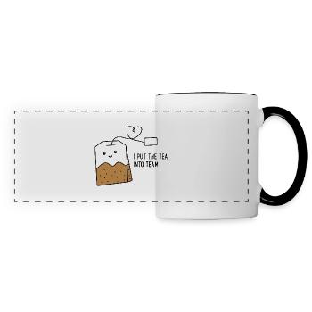 Équipe - Mug panoramique contrasté et blanc - blanc/noir - Devant