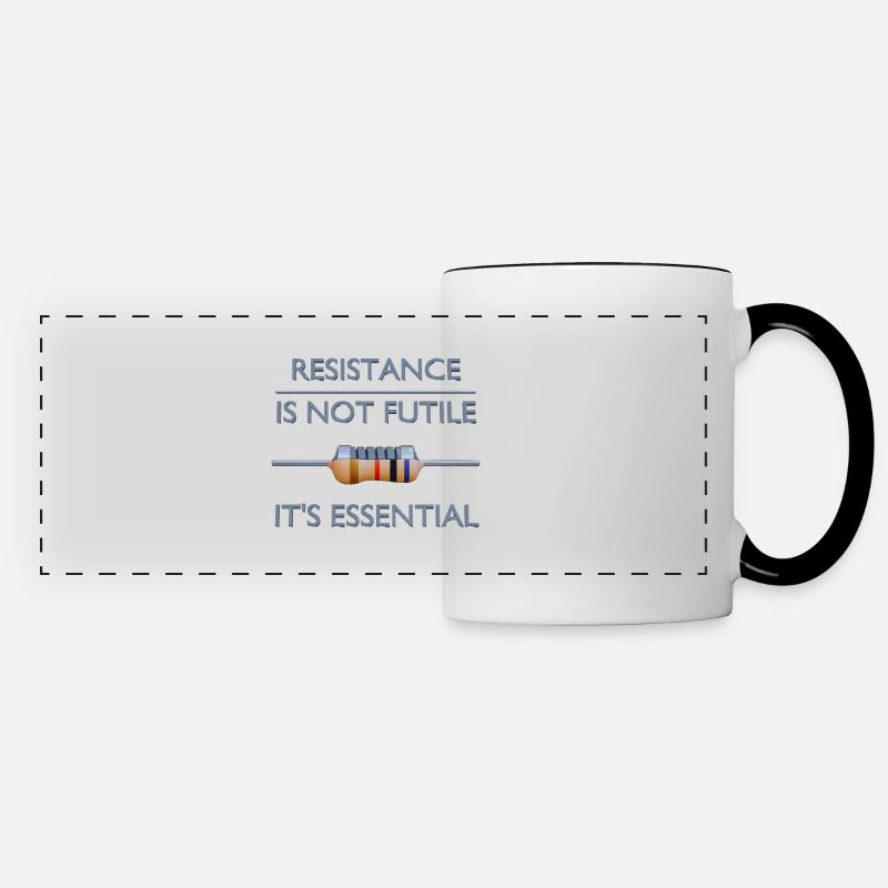 Resistance Is Not Futile, It's Essential - Panoramic Mug - white/black