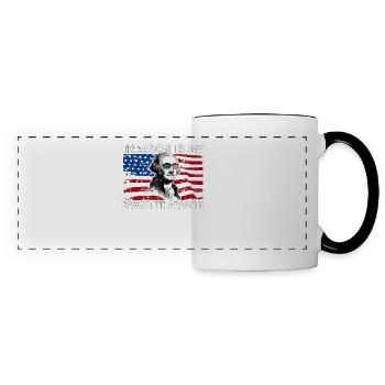 Treason Is My Favorite Season George Washington US - Panoramic Mug - white/black - Front