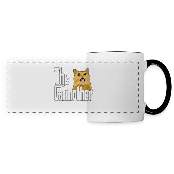 Cat Mom The Catmother Crazy Cat Mother Kitty Mommy - Panoramic Mug - white/black - Front