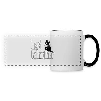 Cat Mom Best Catmother Ever Crazy Cat Mother Kitty - Panoramic Mug - white/black - Front