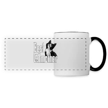 Cat Mom Best Catmother Ever Crazy Cat Mother Kitty - Panoramic Mug - white/black - Front