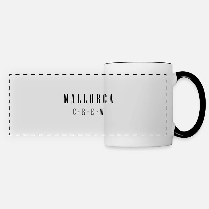 Majorque Équipage - Mug panoramique contrasté et blanc - blanc/noir