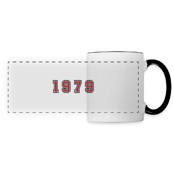 1979 year number - Panoramic Mug - white/black - Front
