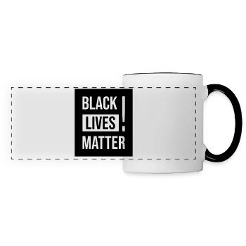 Protest Black Lives Matter - Panoramic Mug - white/black - Front