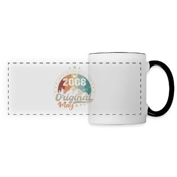 May 2008 Original Birthday Gift May 2008 - Panoramic Mug - white/black - Front