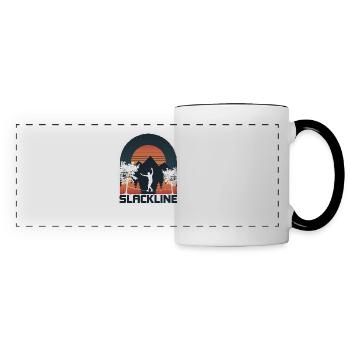 Slackline, Balance Sport - Panoramic Mug - white/black - Front