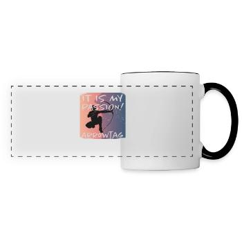 Grunge Arrowtag - Panoramic Mug - white/black - Front