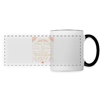 Légendes Sont Nées En Décembre 1977 édition limité - Mug panoramique contrasté et blanc - blanc/noir - Devant