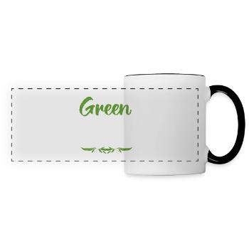 Journée mondiale de la Terre - Jour de la Terre - Mug panoramique contrasté et blanc - blanc/noir - Devant