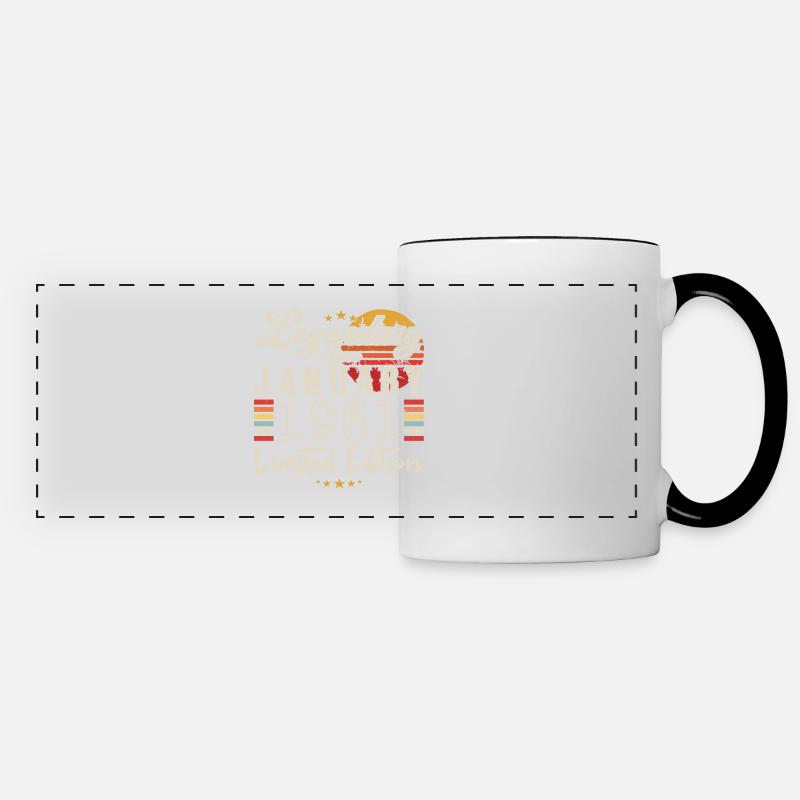 Legendary since January 1961 Limited Edition - Mug panoramique contrasté et blanc - blanc/noir