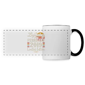Legendary Since February 2019 | Limited Edition - Panoramic Mug - white/black - Front