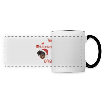 Hovawart Mulled Wine Christmas - Panoramic Mug - white/black - Front
