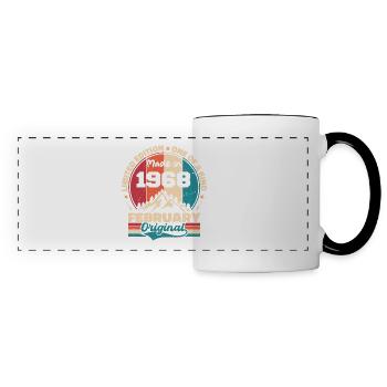Légende vivante depuis février 1968 - Mug panoramique contrasté et blanc - blanc/noir - Devant