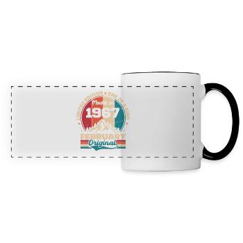 Légende vivante depuis février 1967 - Mug panoramique contrasté et blanc - blanc/noir - Devant
