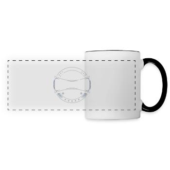 1973 Avril. Cadeau d'anniversaire avril 1973 April - Mug panoramique contrasté et blanc - blanc/noir - Devant