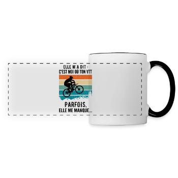 Humorvolles Mountainbike Humor Mountainbike - Panoramatasse - Weiß/Schwarz - Vorne