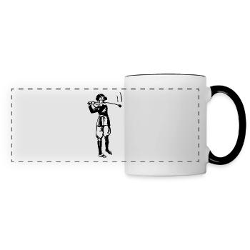 Golf - Golfen - Golfer - Panoramatasse - Weiß/Schwarz - Vorne