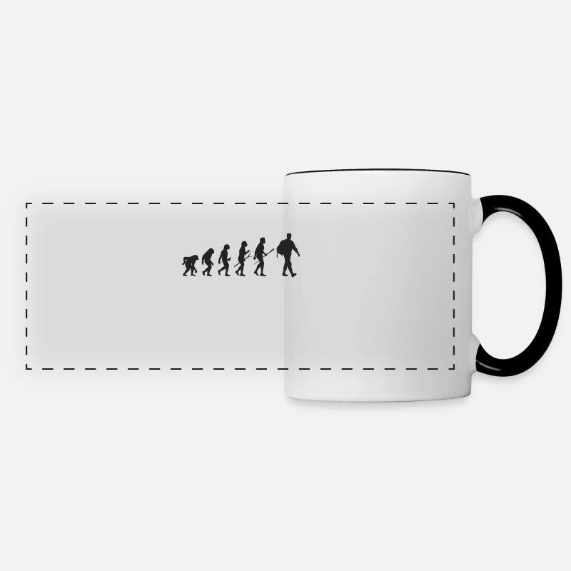 Armed with Earth, Natural Evolution - Panoramic Mug - white/black