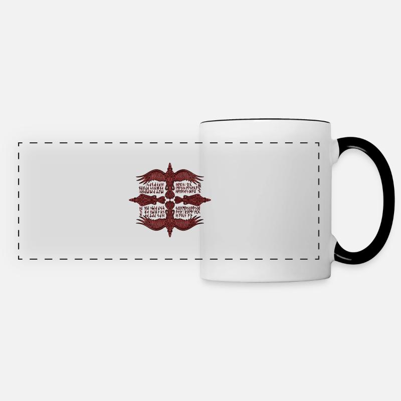 Hugin Munin - Panoramic Mug - white/black