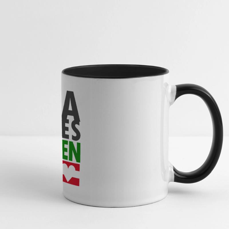 Dialecte autrichien Dialecte Nice Mug panoramique contrasté et blanc
