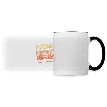 Birmingham England UK City Skyline Home Font - Panoramic Mug - white/black - Front