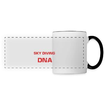 Sky Diving It's My DNA Cool Retro Funny Sky Diver - Panoramatasse - Weiß/Schwarz - Vorne
