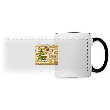 Arcade-Spiel Weihnachten - Panoramatasse - Weiß/Schwarz - Vorne