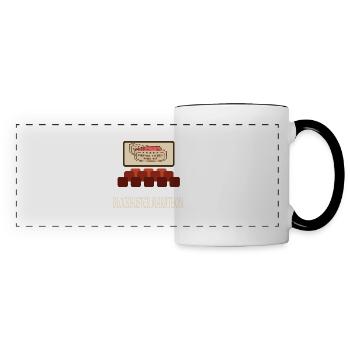 Film Movie Lovers Retro Vintage Classic Cinema TV - Panoramic Mug - white/black - Front