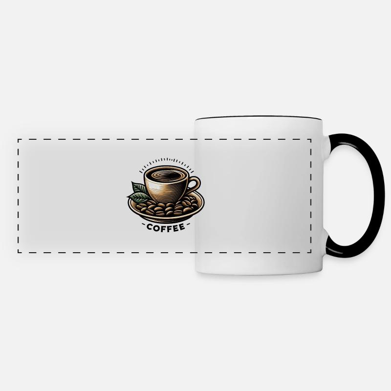 Coffee Lover's - Panoramic Mug - white/black