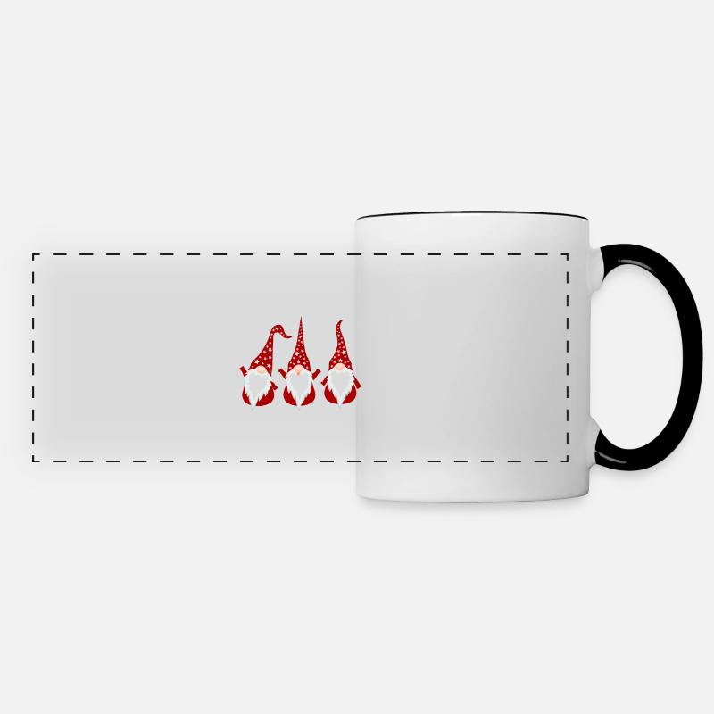 Christmas With My Gnomies - Panoramic Mug - white/black
