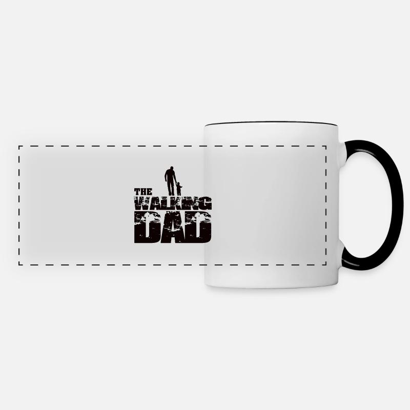 The Walking DAD #black - Panoramic Mug - white/black