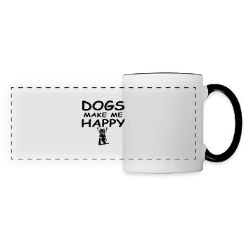 Dog - Panoramic Mug - white/black - Front